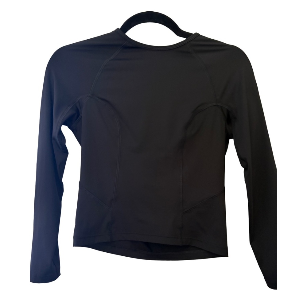 Balenciaga Women's Black 3B Sports Icon Fitted Long Sleeve Top Size XS